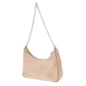 Prada Bag Nylon Shoulder Tan Re Beige Edition Pink